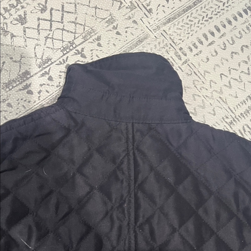 π€Ralph Lauren Black Quilted Button-Up Jacket β Size S π€ - Picture 10 of 11